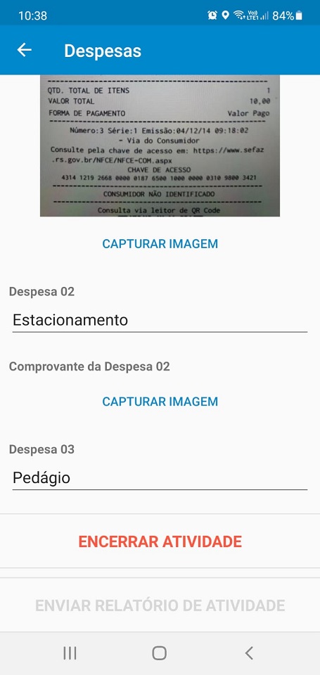 Relatório de Despesas